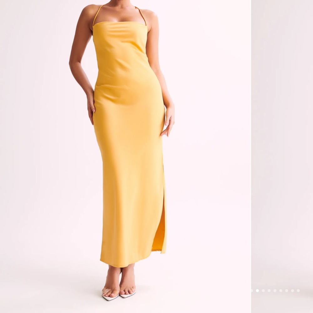 Meshki Sydney maxi dress, gold/yellow worn once